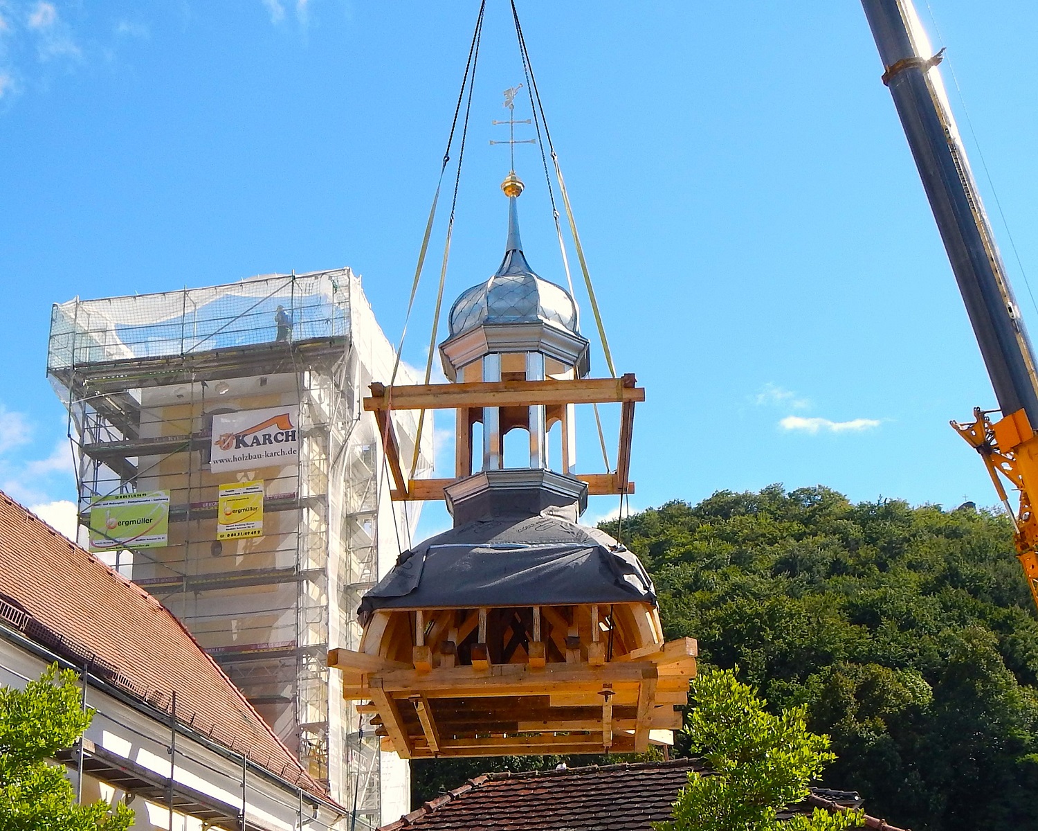 Katholische Kirche Mariä Heimsuchung in Mühlbach: Turmsanierung